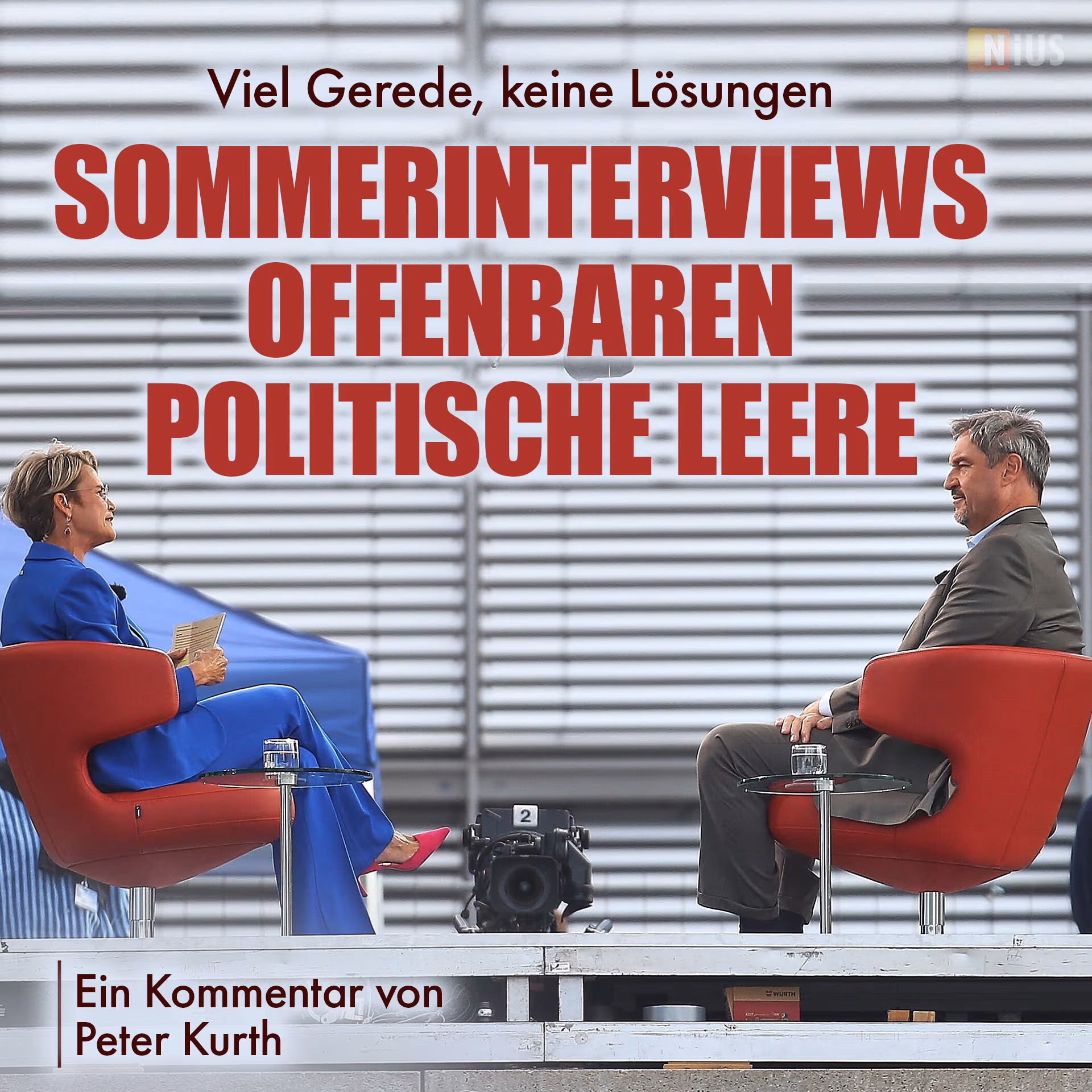 Viel Gerede, keine Lösungen: Sommerinterviews offenbaren politische Leere