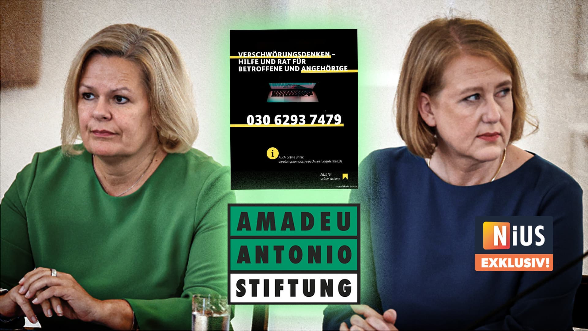 Prestigeprojekt von Nancy Faeser und Lisa Paus: Meldestelle für falsches Denken kostete bisher 1,1 Millionen Euro