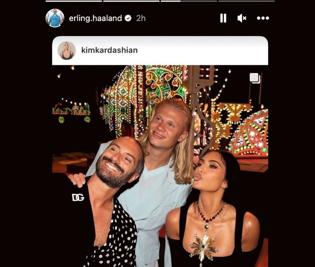 Wie ein Foto von Erling Haaland und Kim Kardashian die Gerüchteküche anheizt