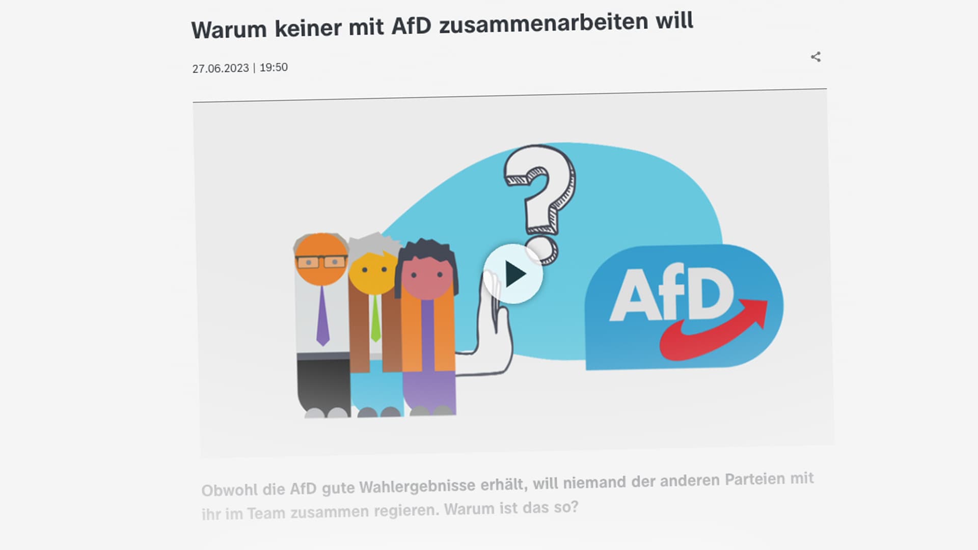 Anti-AfD-Hysterie: So werden unsere Kinder in der ZDF-Sendung „Logo“ für dumm verkauft