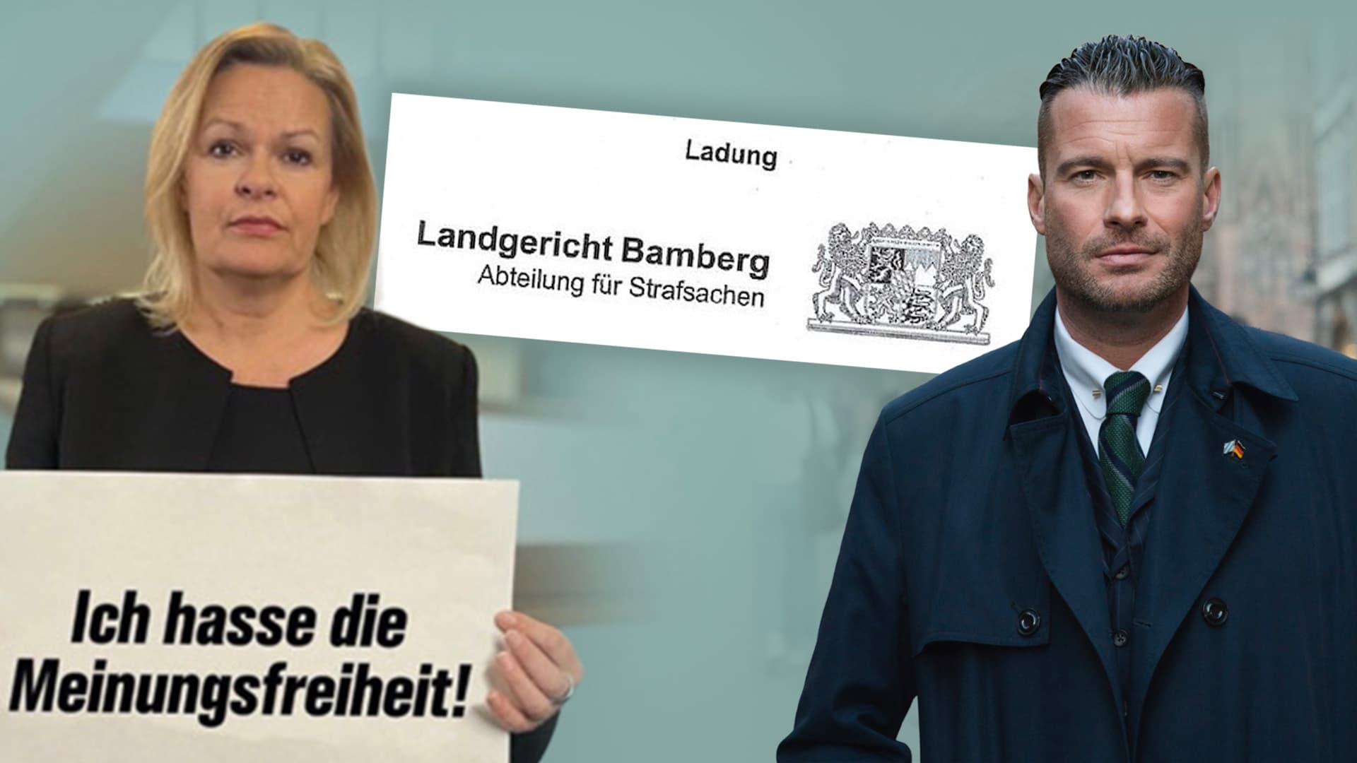 Sieben Monate auf Bewährung für Faeser-Meme: Staatsanwaltschaft will diesen Journalisten im Gefängnis sehen