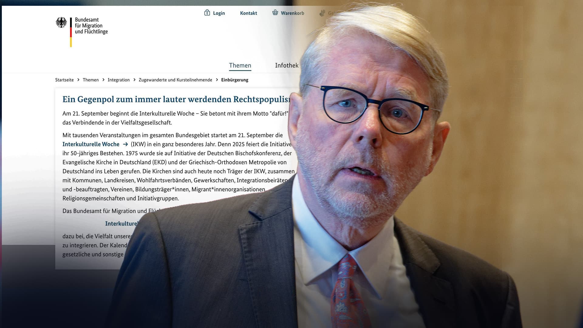 Verstoß gegen politische Neutralität! Asyl-Amt löscht Werbung für „Interkulturelle Woche“ nach NIUS-Anfrage