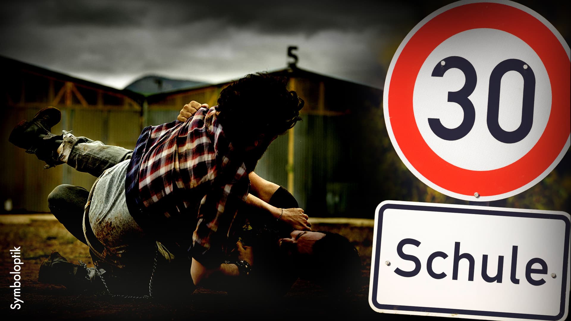 Familienstreit: Syrer prügeln sich vor Grundschule – und wollen Metallstange als Schlagwaffe einsetzen