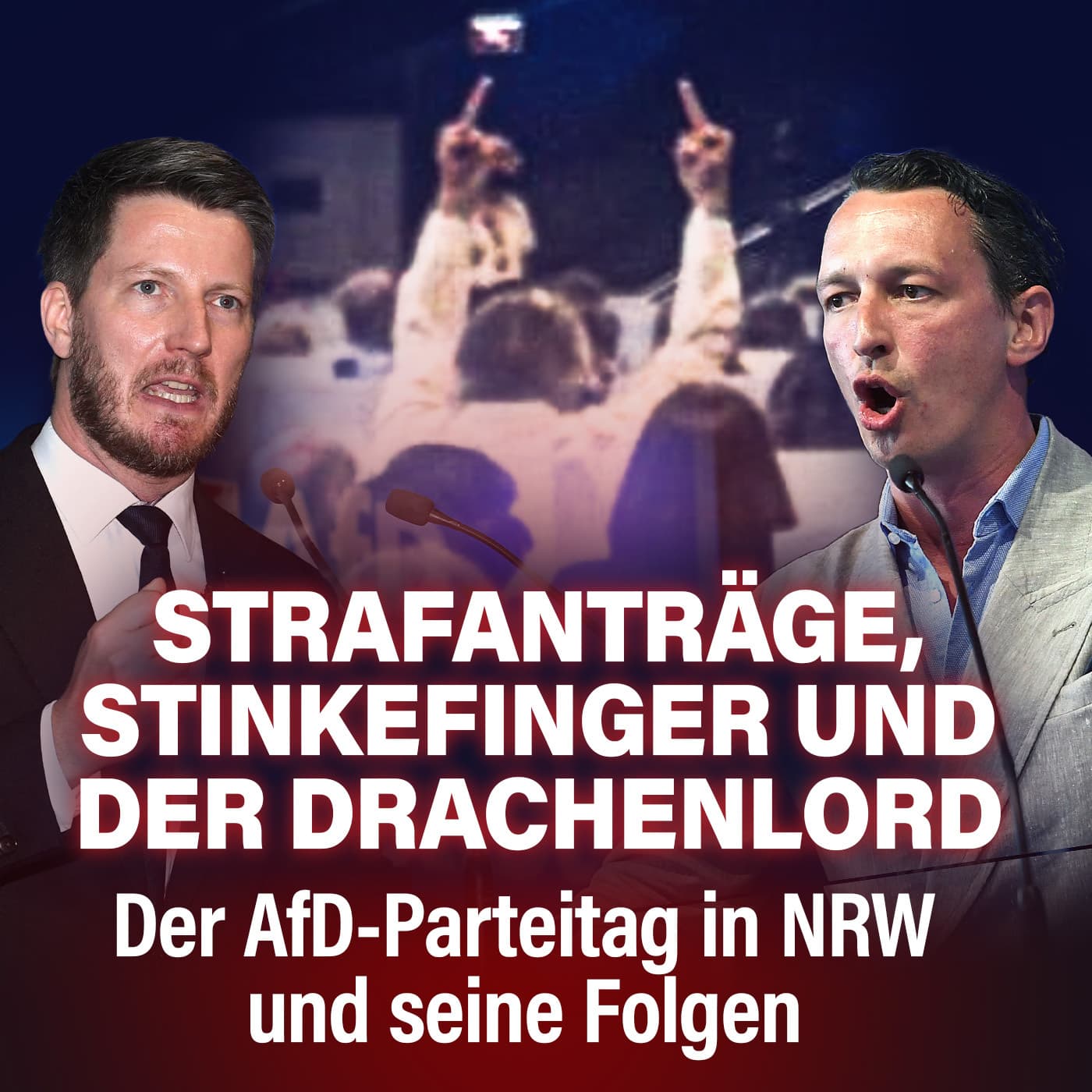 Strafanträge, Stinkefinger und der Drachenlord: Der AfD-Parteitag in NRW und seine Folgen