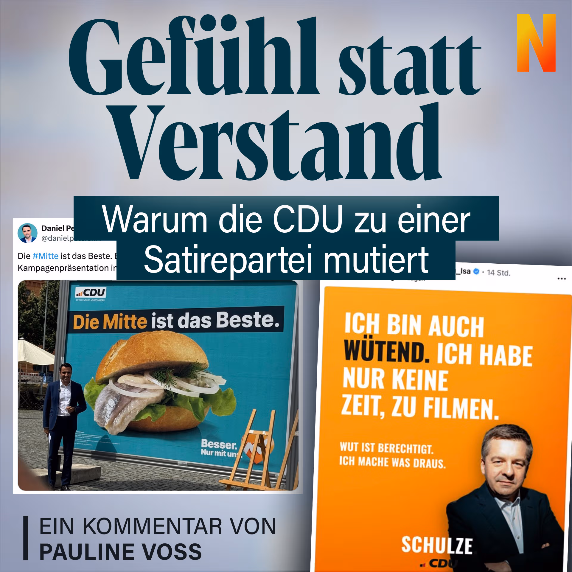 Gefühl statt Verstand: Warum die CDU zu einer Satirepartei mutiert