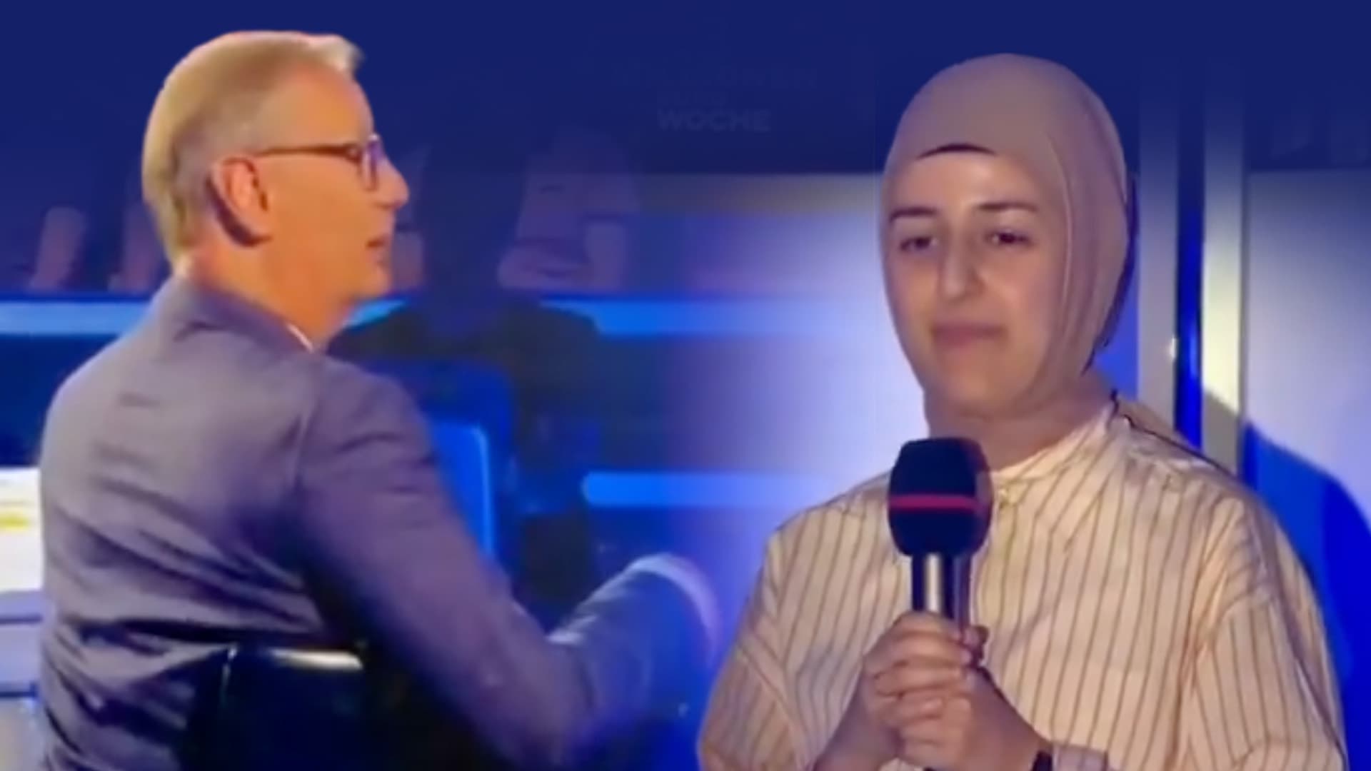 Und dann sagt Jauch zu der jungen Frau im Publikum: „Ich hatte Angst, als ich ihr Kopftuch gesehen habe“