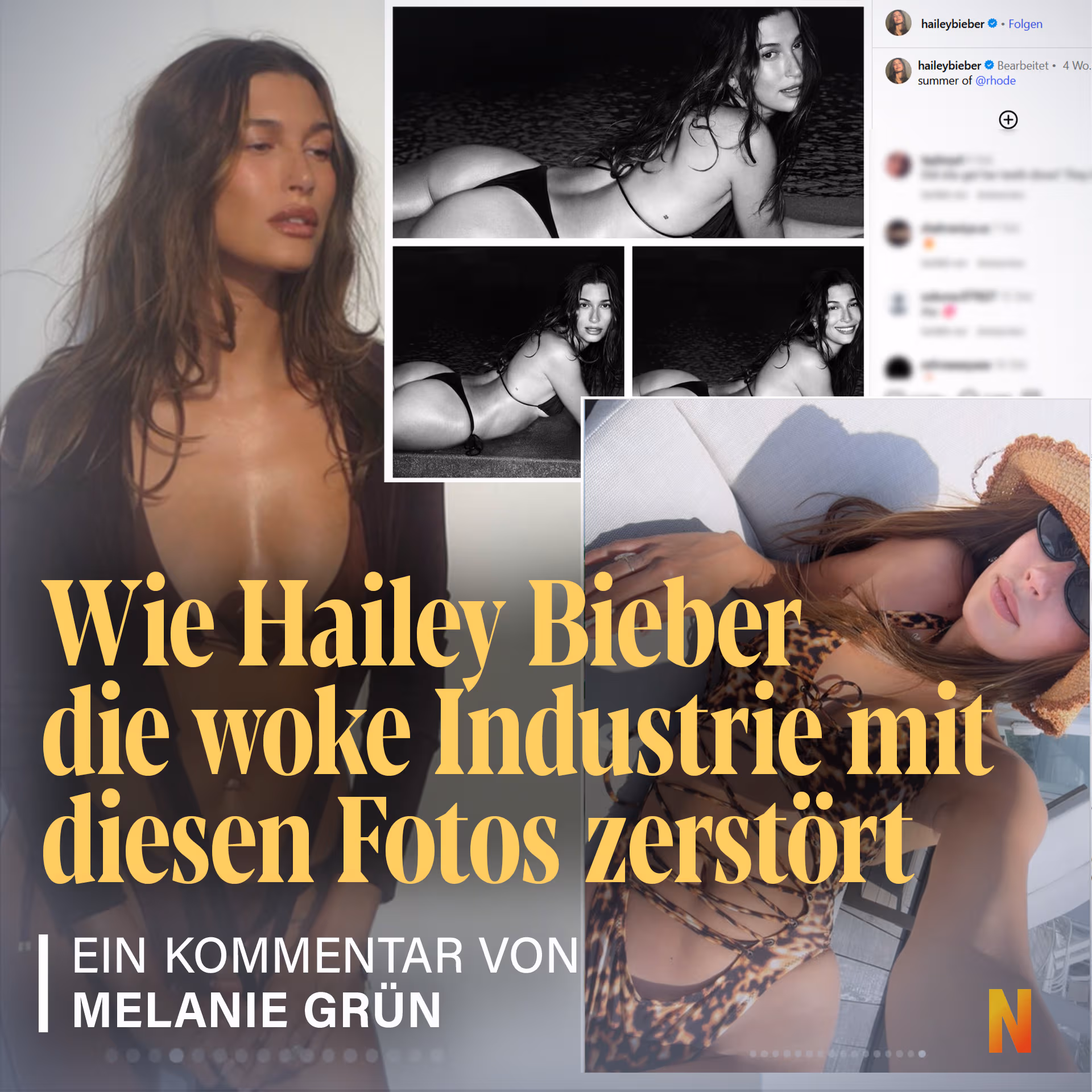 Wie Hailey Bieber die woke Industrie mit diesen Fotos zerstört