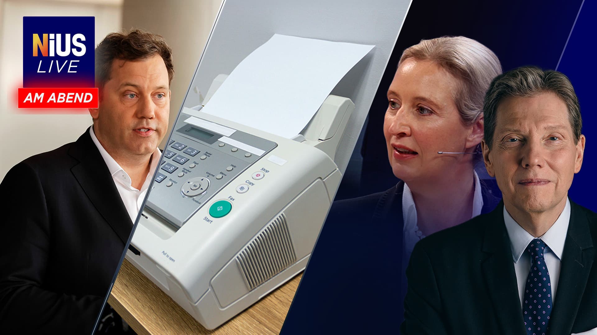 Ab 18 Uhr bei NIUS Live am Abend: Alice Weidel warnt vor Staatsbankrott