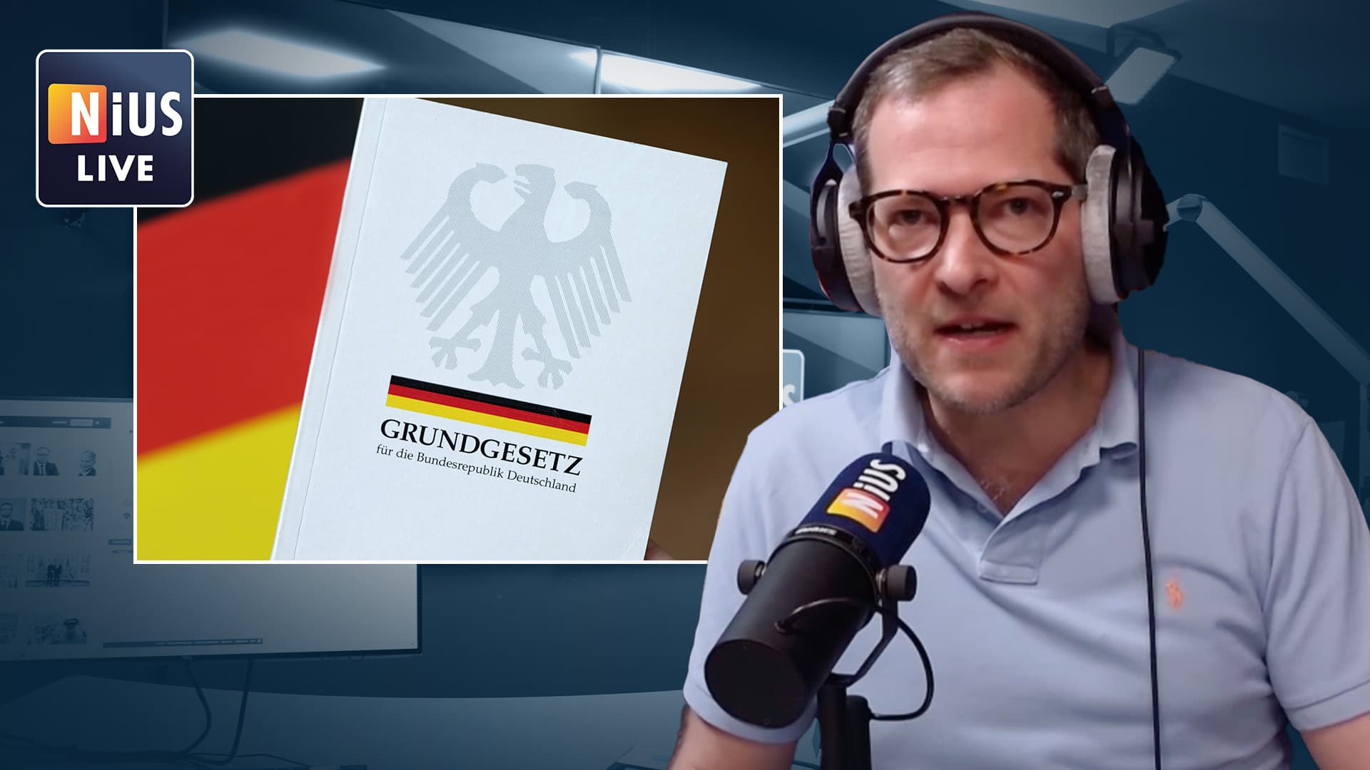 NIUS LIVE. Ausgerechnet zum 75. Geburtstag des Grundgesetzes: „Der größtmögliche Anschlag auf die Grundrechte“