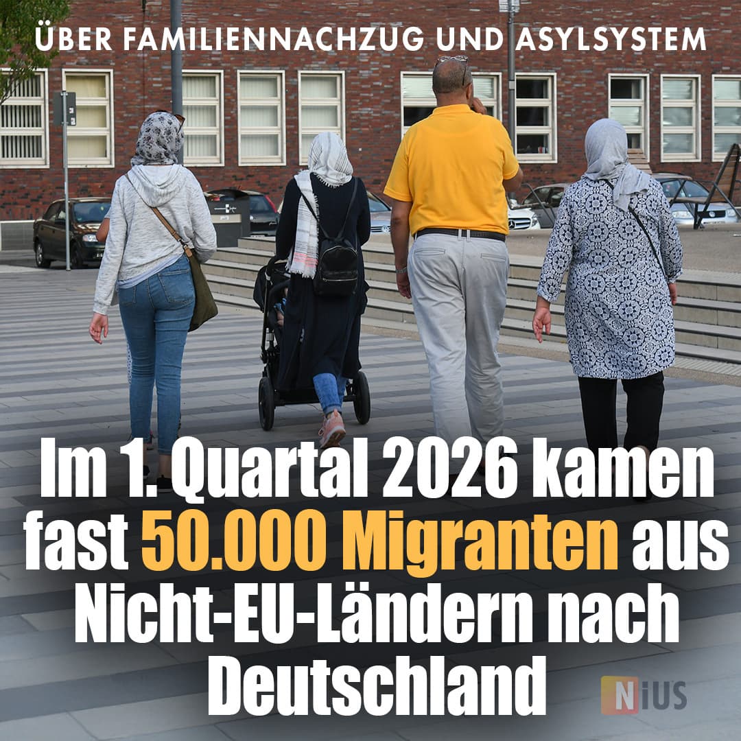 Über Familiennachzug und Asylsystem: Fast 50.000 Migranten allein im 1. Quartal 2026