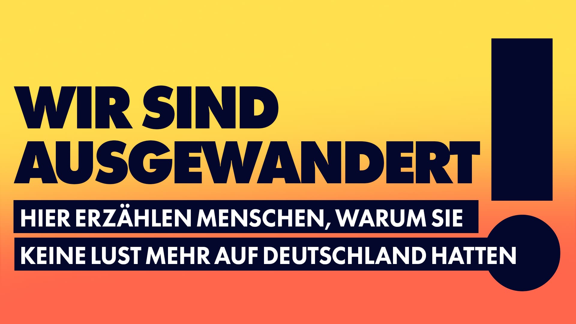 Wir sind ausgewandert! Hier erzählen Menschen, warum sie keine Lust mehr auf Deutschland hatten