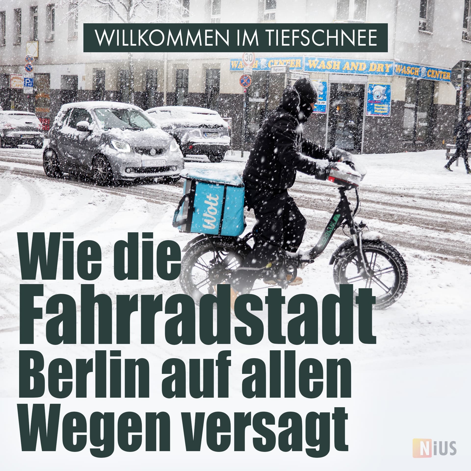 Willkommen im Tiefschnee: Wie die Fahrradstadt Berlin auf allen Wegen versagt