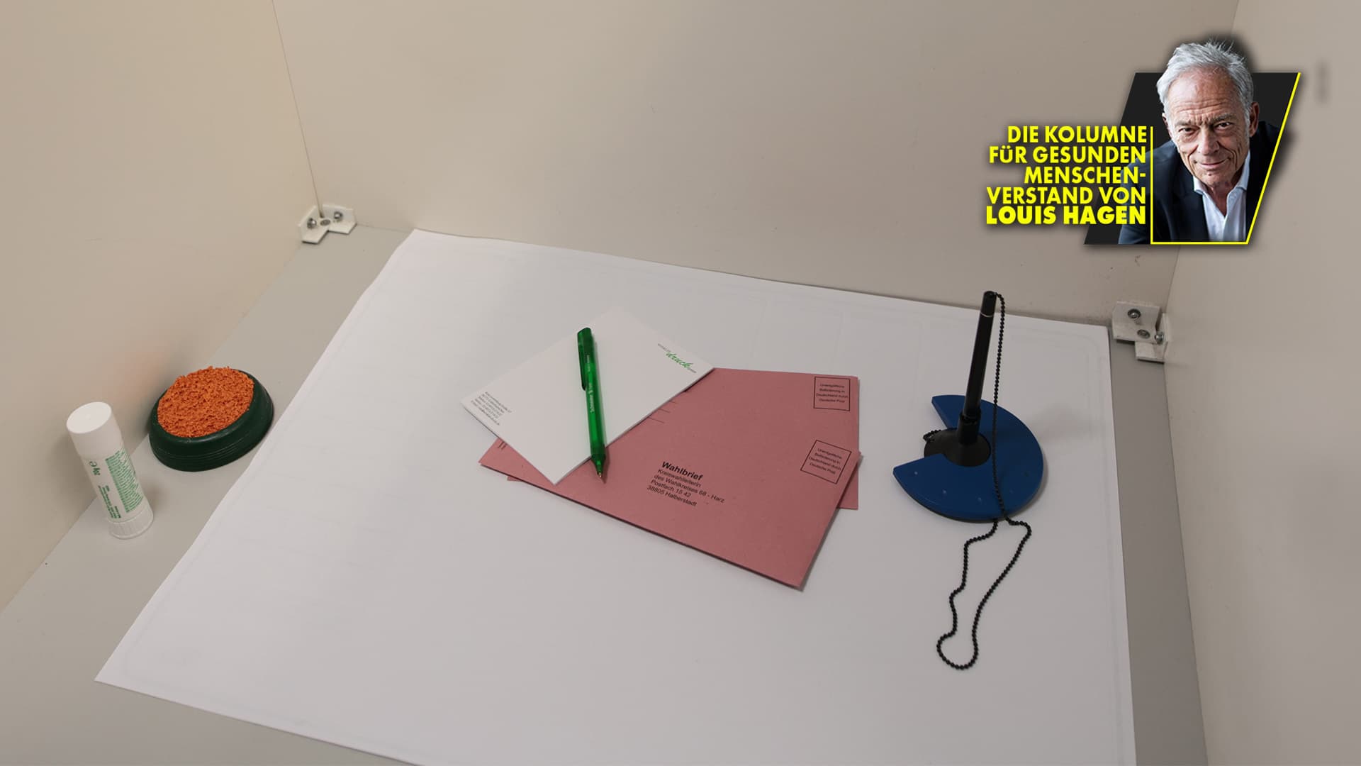 Vom heiligen Moment, in der Wahlkabine zu stehen
