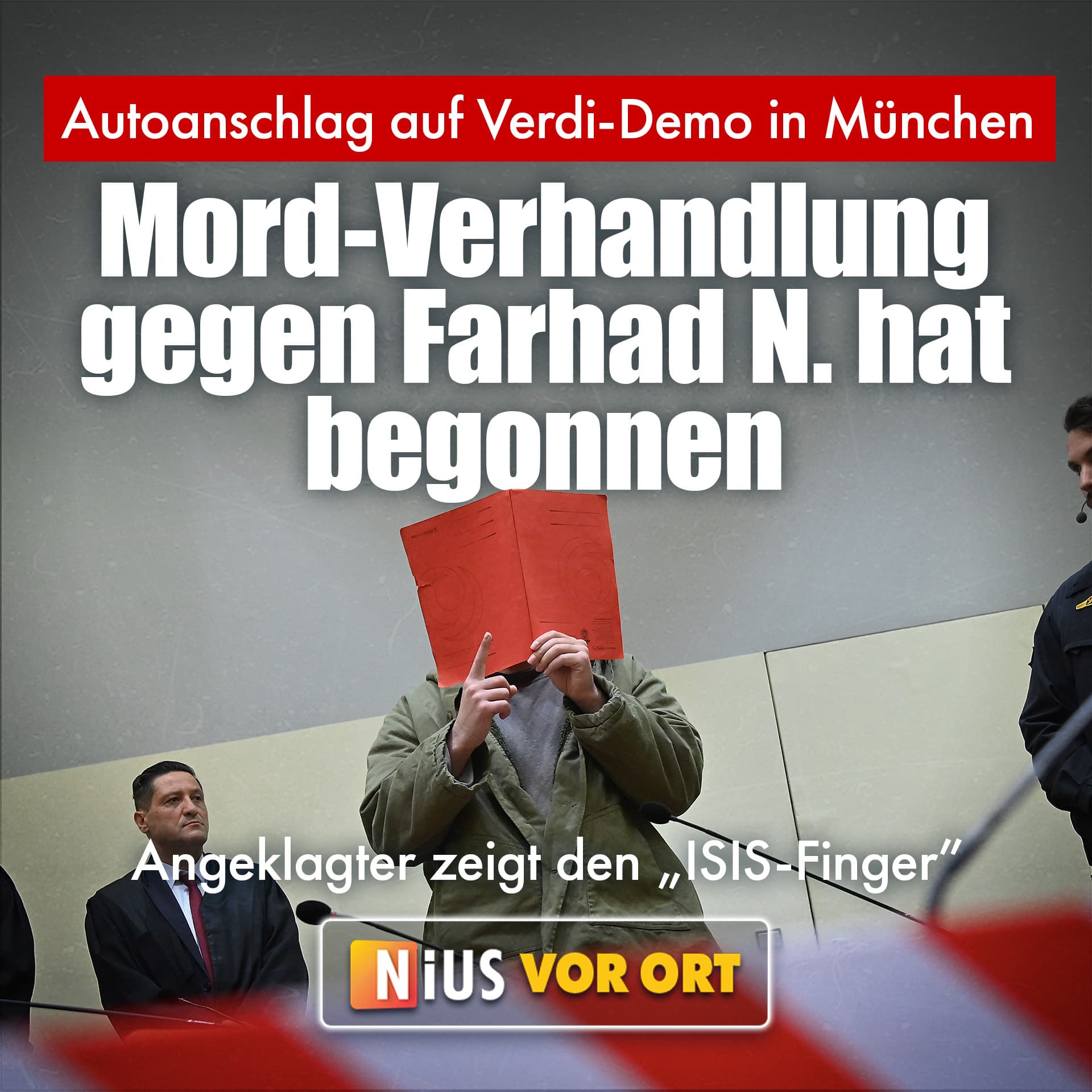 Autoanschlag auf Verdi-Demo in München: Heute beginnt der Mordprozess gegen Farhad N.