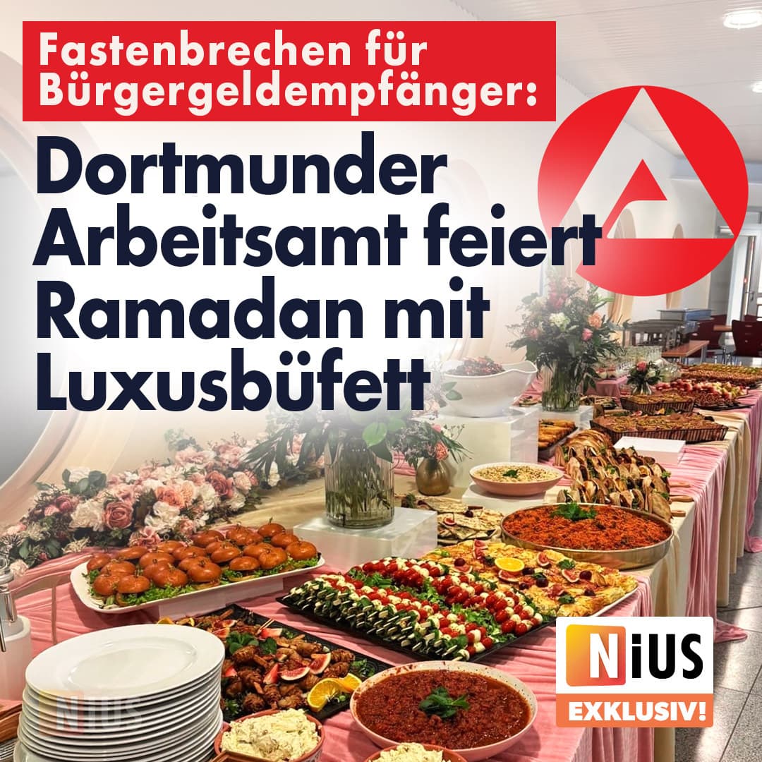 Fastenbrechen für Bürgergeldempfänger: Dortmunder Arbeitsamt feiert Ramadan mit Luxusbüfett