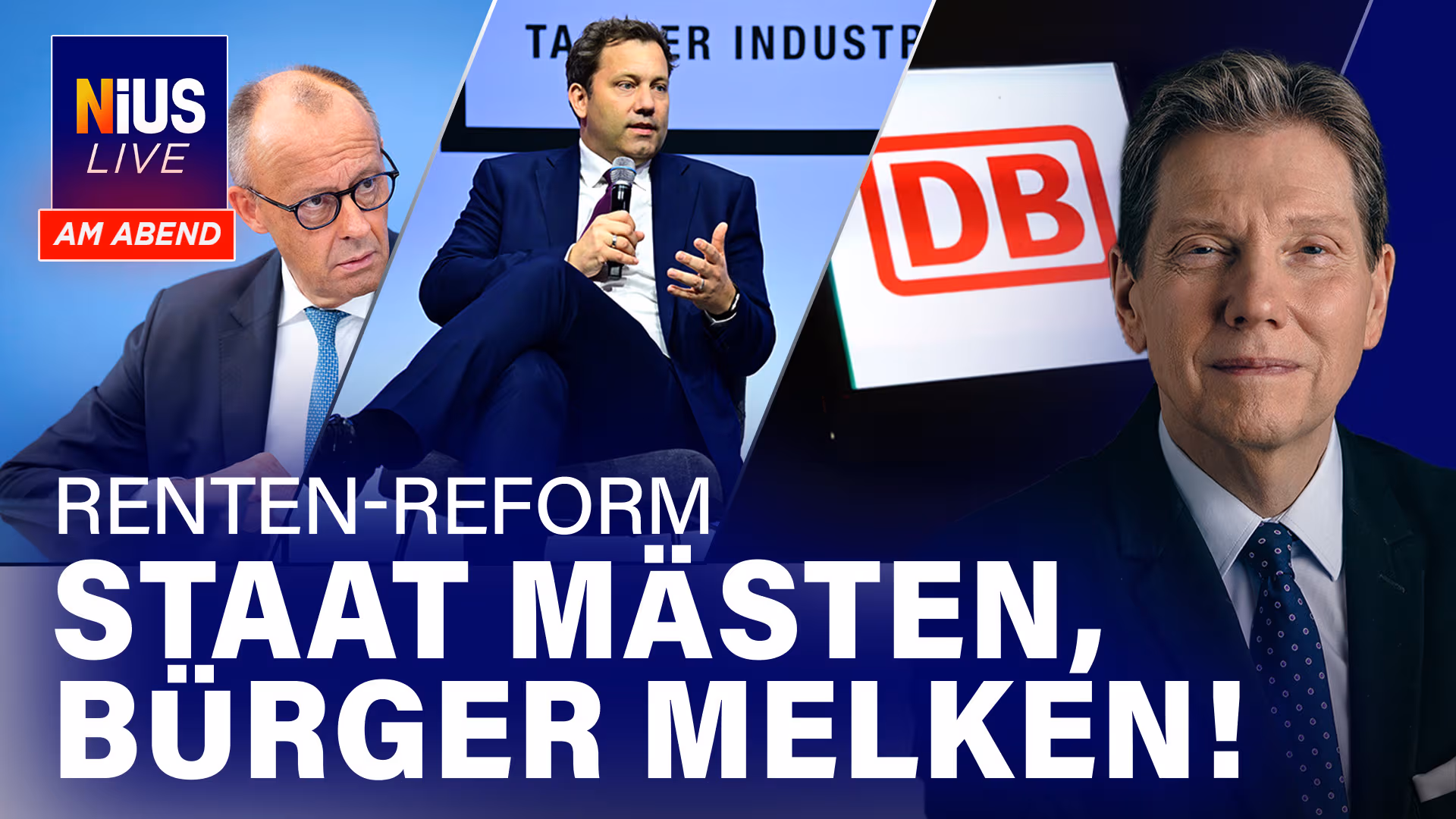Klingbeils Rentenbluff: Wer profitiert und wer bluten mussI NIUS Live am Abend vom 24.06.2026