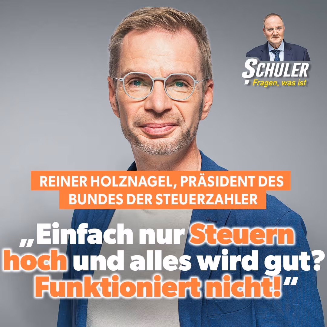 Steuerzahler-Präsident Holznagel: „Einfach nur Steuern hoch und alles wird gut? Funktioniert nicht!“