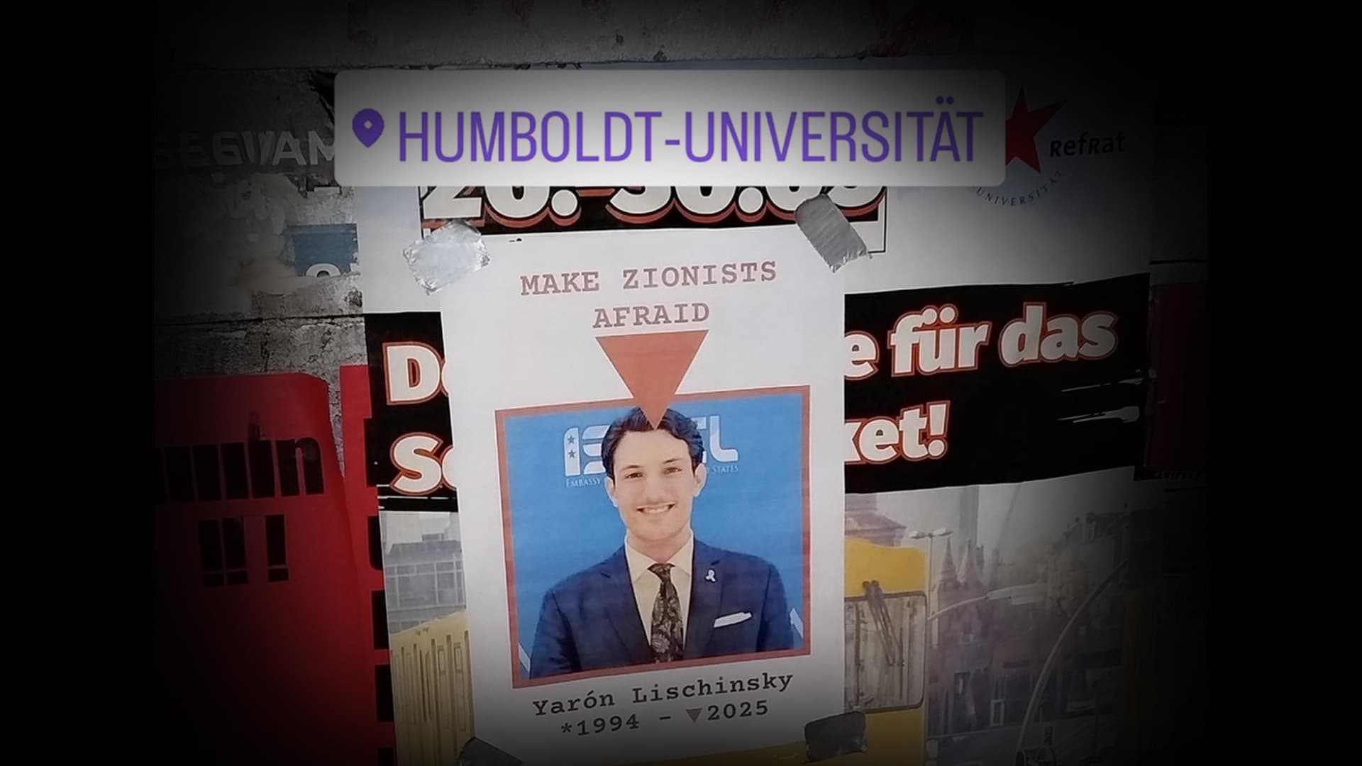 Judenhasser feiern den Tod von israelischen Diplomaten: Mordaufruf gegen Juden an Berliner Humboldt-Universität