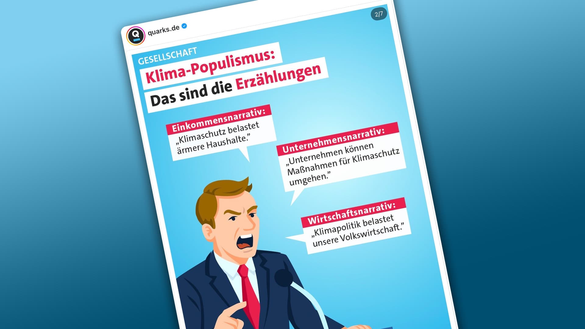 Peinliche Kacheln bei Instagram: WDR-Magazin Quarks warnt vor „populistischer“ Kritik am teuren Klimaschutz
