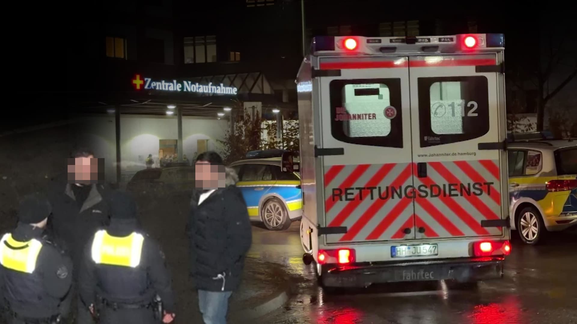 Polizei-Großeinsatz: Mann hinter Hamburger Restaurant erstochen – Familie des Opfers randaliert vor Krankenhaus!