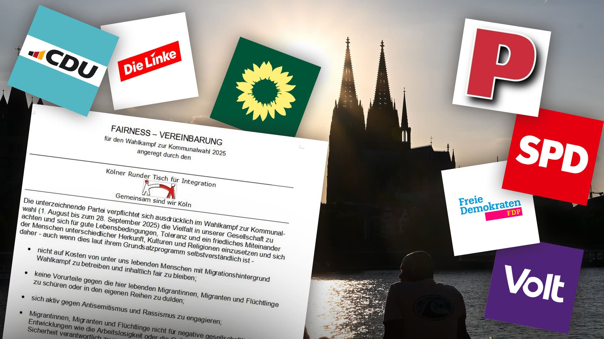 Alle sind sich einig, nur die AfD macht nicht mit: In Köln unterzeichnen sieben Parteien ein „Fairness-Abkommen“ zur Migrationspolitik