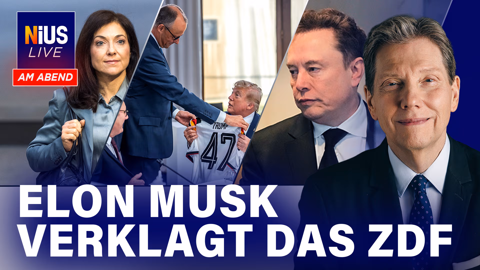 Umfrage-Hammer! Union sackt auf 20 Prozent ab I NIUS Live am Abend vom 16.06.2026