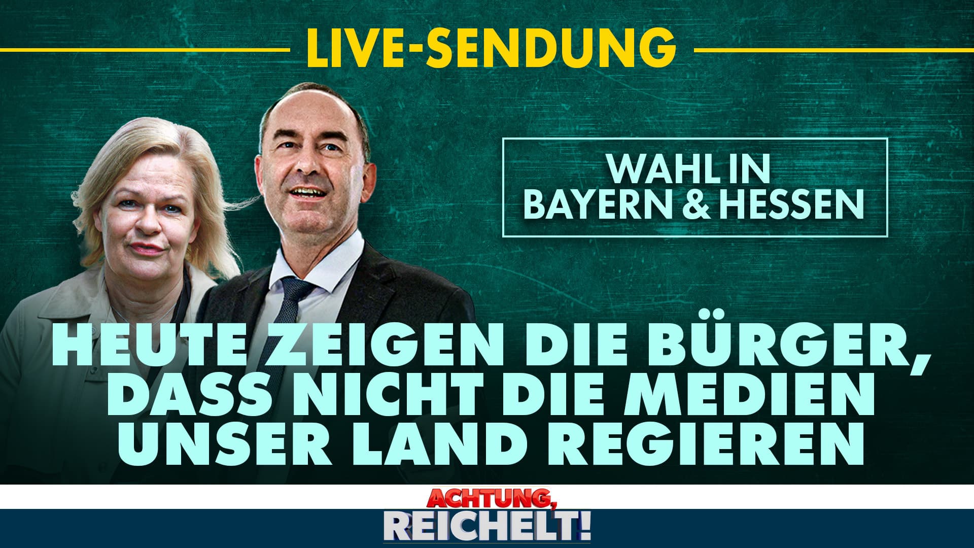 LIVE-Sendung zur Doppel-Wahl in Deutschland! Alle Infos, alle Zahlen, alle Stimmen