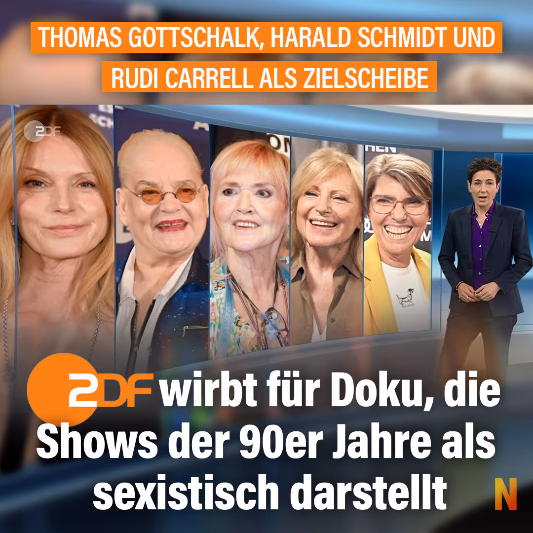 Thomas Gottschalk, Harald Schmidt und Rudi Carrell als Zielscheibe: ZDF wirbt für Doku, die Shows der 90er Jahre als sexistisch darstellt