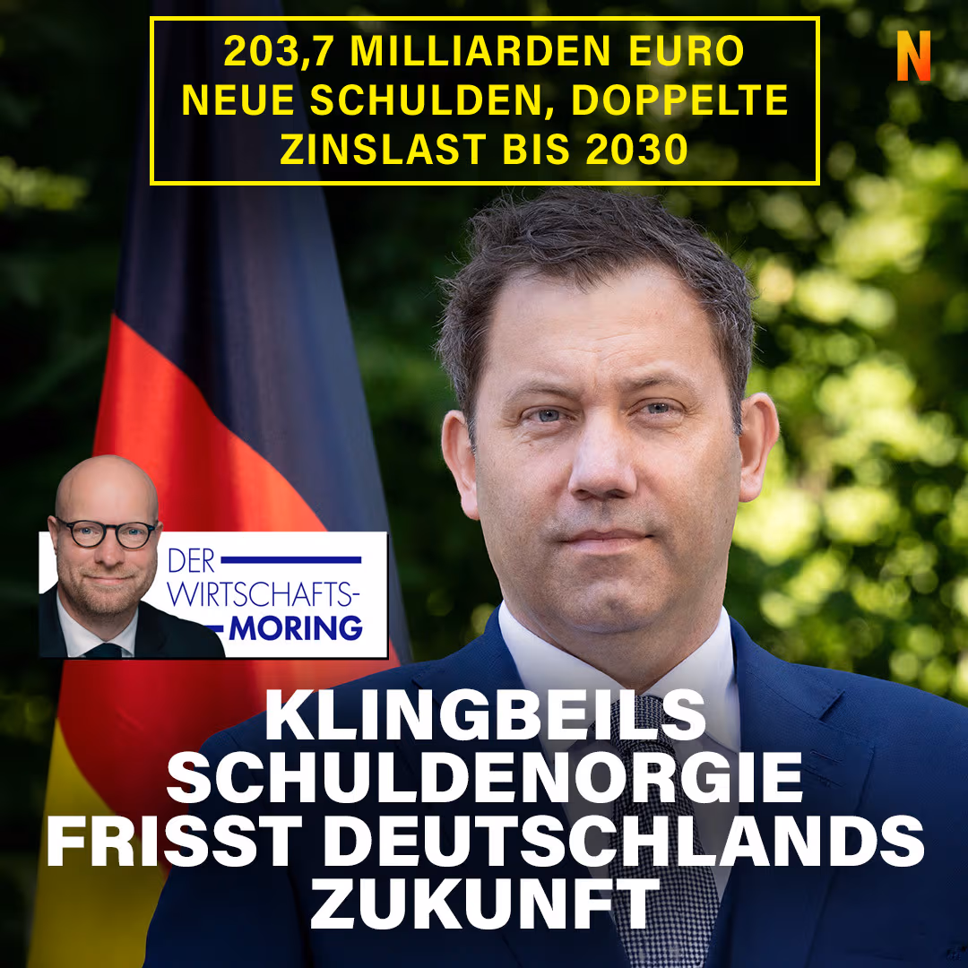 Klingbeils Schuldenorgie frisst Deutschlands Zukunft