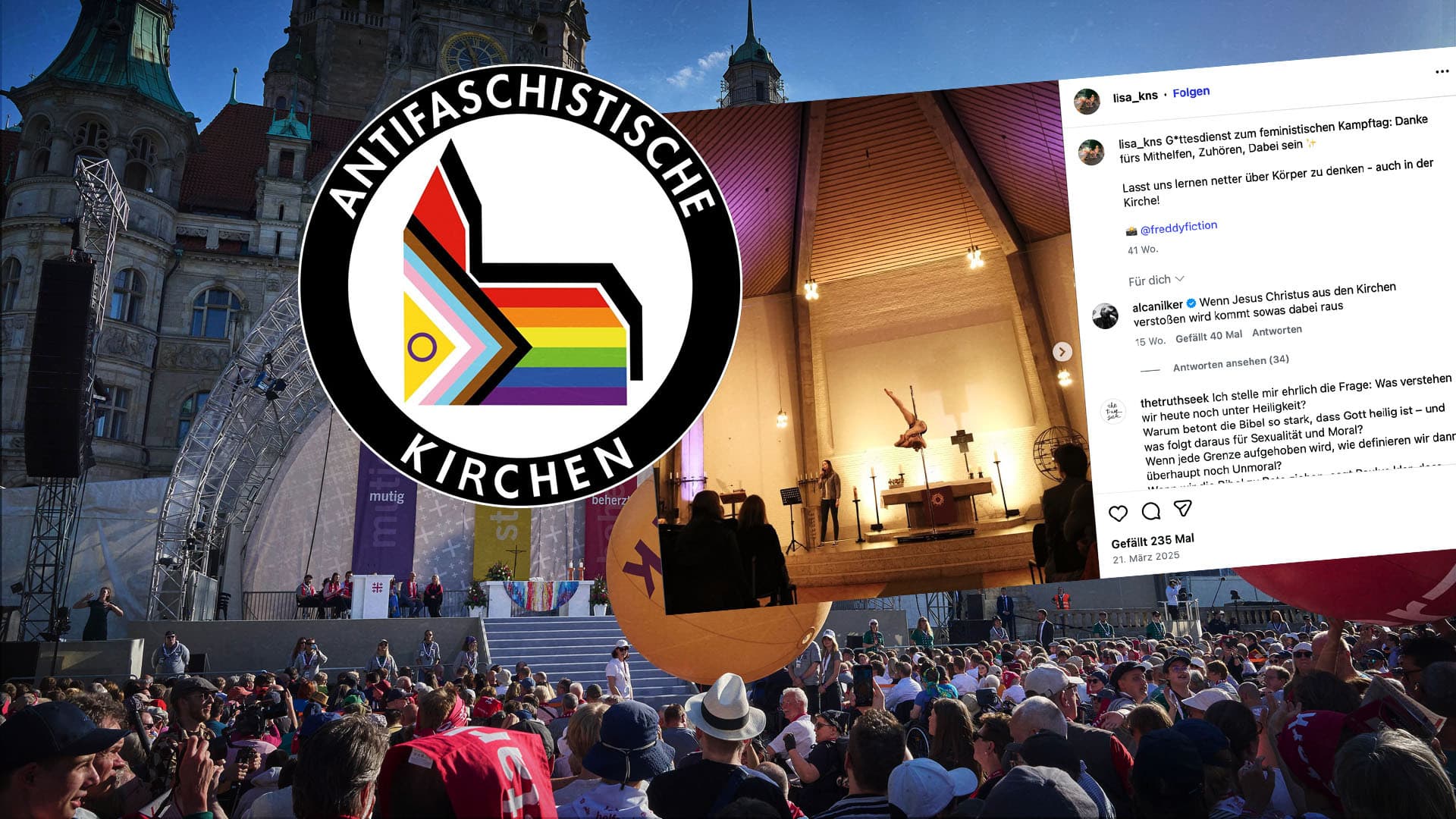 Wie linksradikale Vereine die Kirche unterwandern