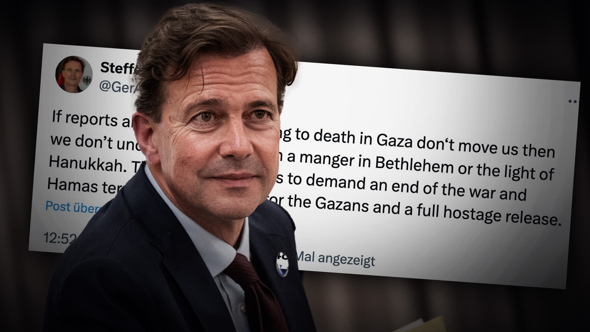 Ex-Merkel-Sprecher Steffen Seibert fällt auf Hamas-Propaganda rein