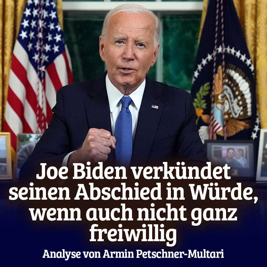 Joe Biden verkündet seinen Abschied in Würde, wenn auch nicht ganz freiwillig