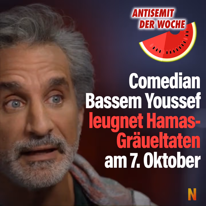 Antisemit der Woche: Comedian Bassem Youssef leugnet Hamas-Gräueltaten am 7. Oktober