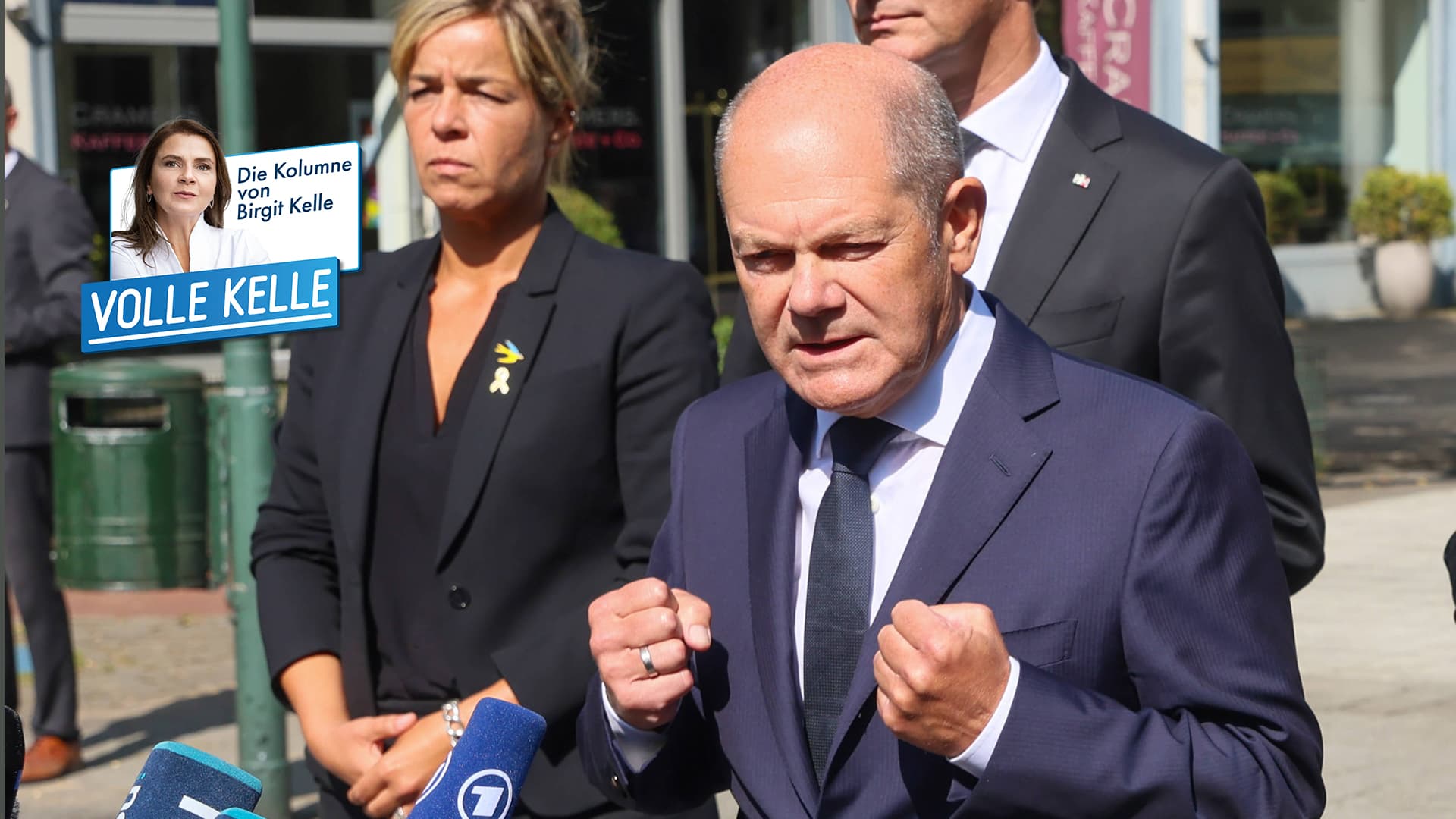 Der Kanzler in Solingen: Scholz ist emotionaler Autist