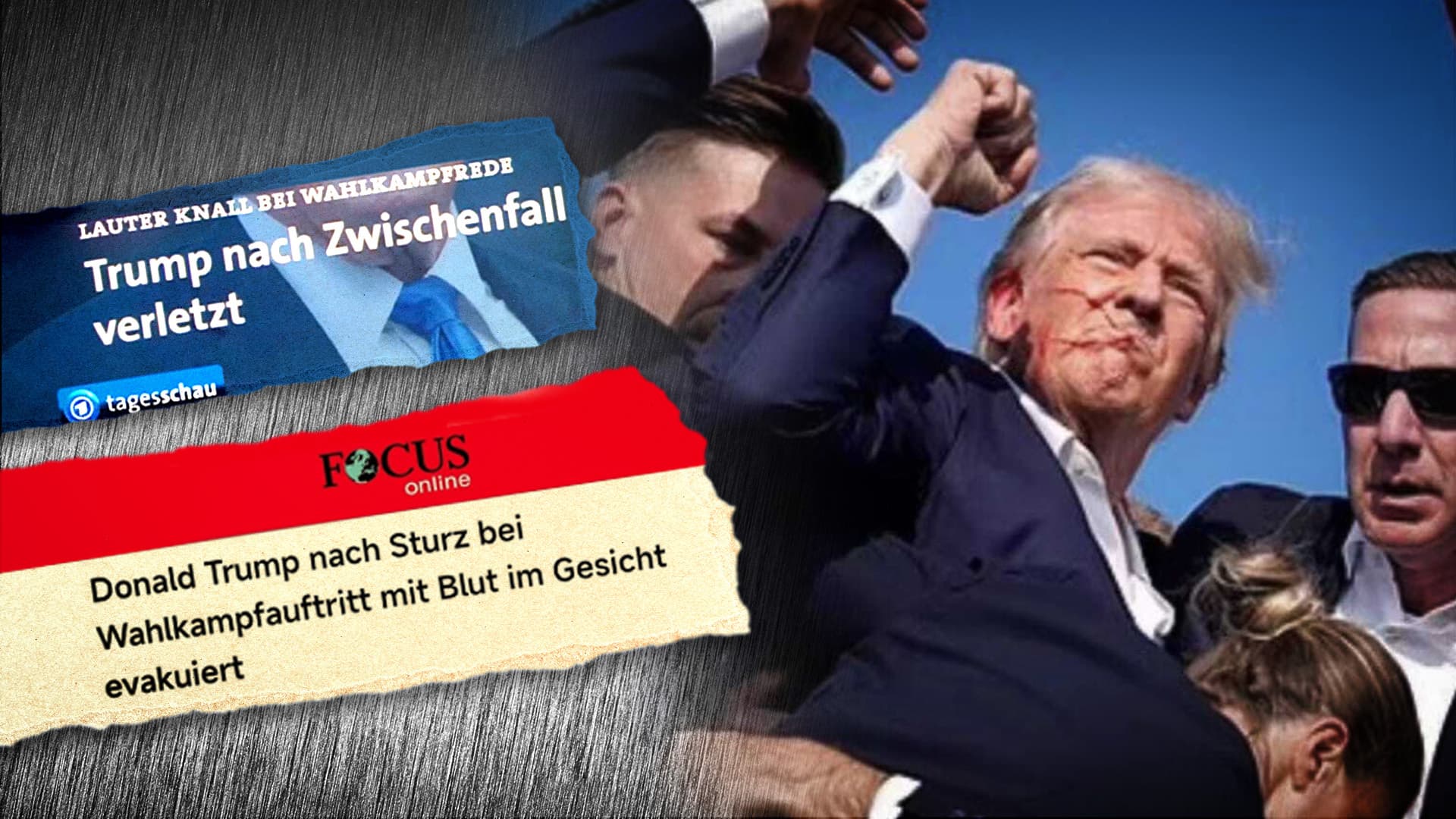 Wie deutsche Medien das Trump-Attentat zum „Sturz“ und „Zwischenfall“ machten