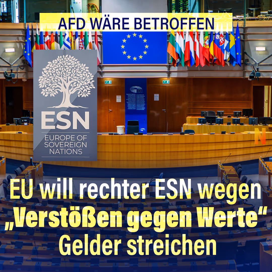 AfD wäre betroffen: EU will rechter Partei ESN wegen „Verstößen gegen Werte“ Gelder streichen