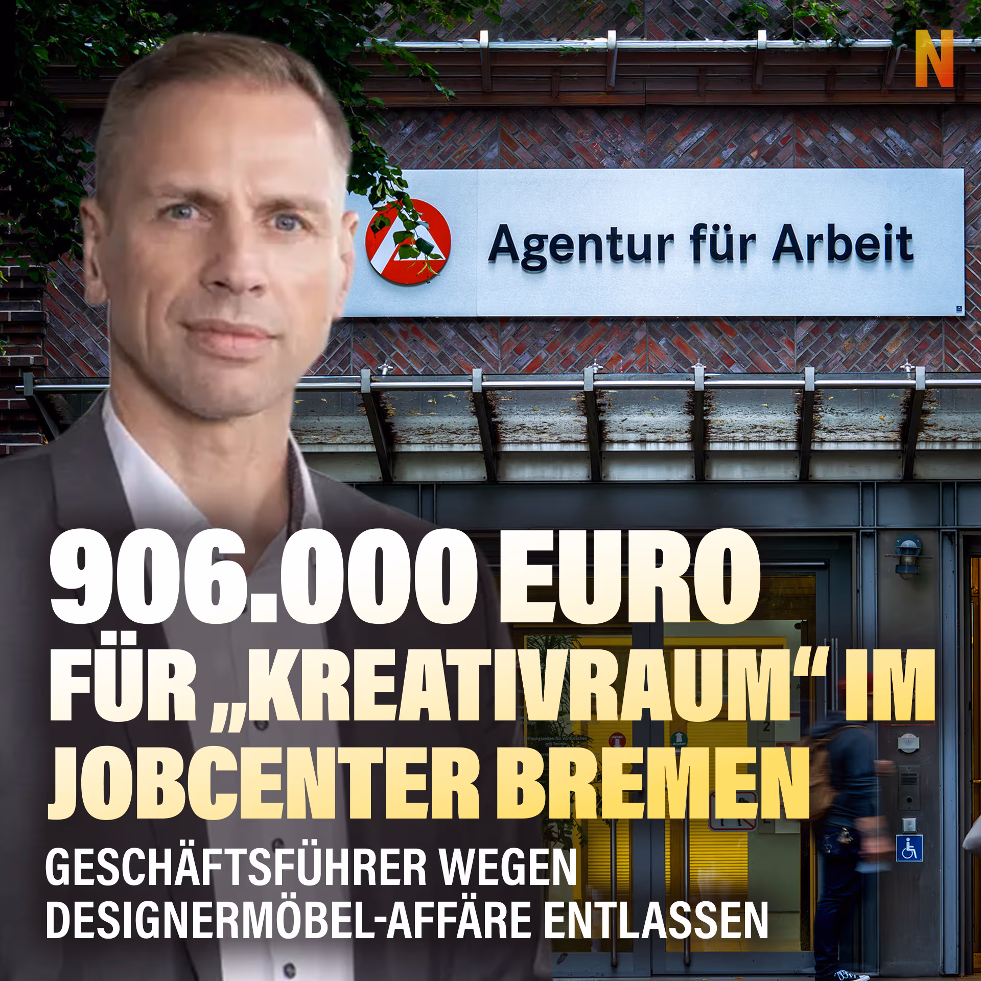 906.000 Euro für „Kreativraum“ im Jobcenter Bremen: Geschäftsführer entlassen