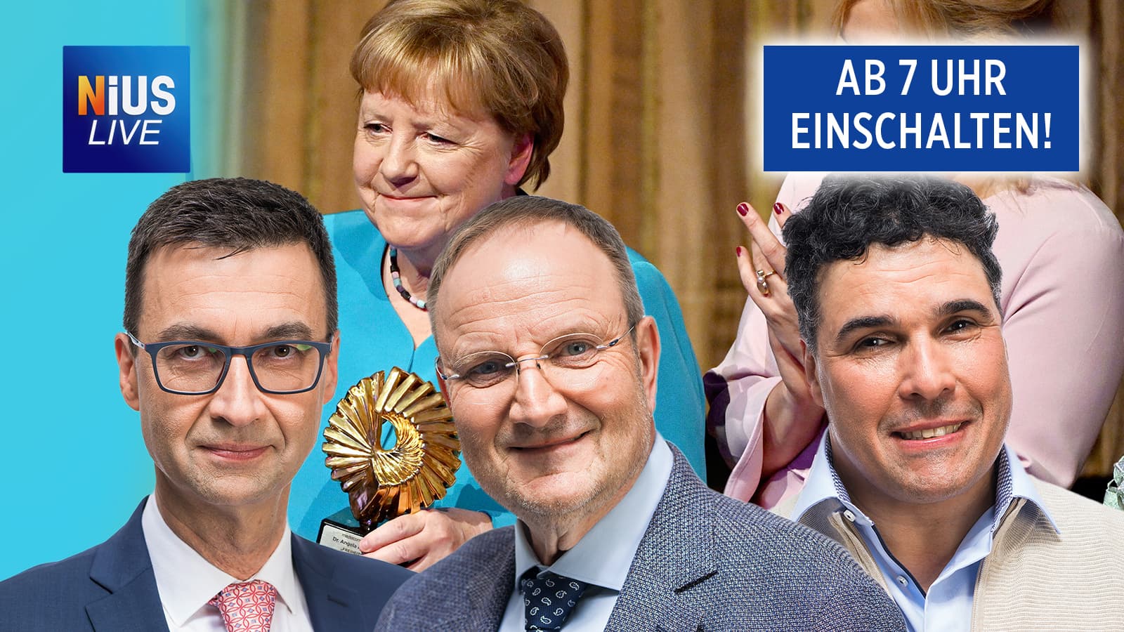 Heute bei NIUS Live: Afghanischer Messer-Mann erschossen +++ Ehrenpreis für Merkel +++ Starkoch über Politiker in seinem Restaurant +++