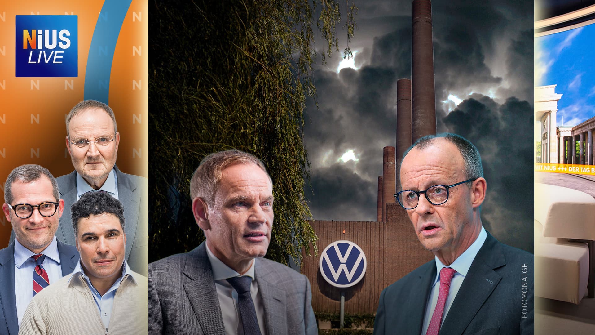NIUS Live am Mittwoch: 50.000 Jobs weg! VW taumelt!