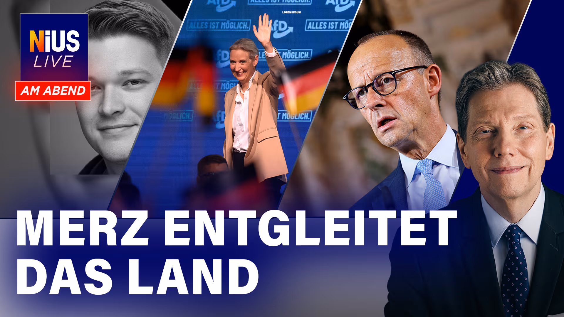 29 % für die AfD! Neue INSA-Umfrage setzt CDU unter Druck I NIUS Live am Abend am 21. Juli 2026