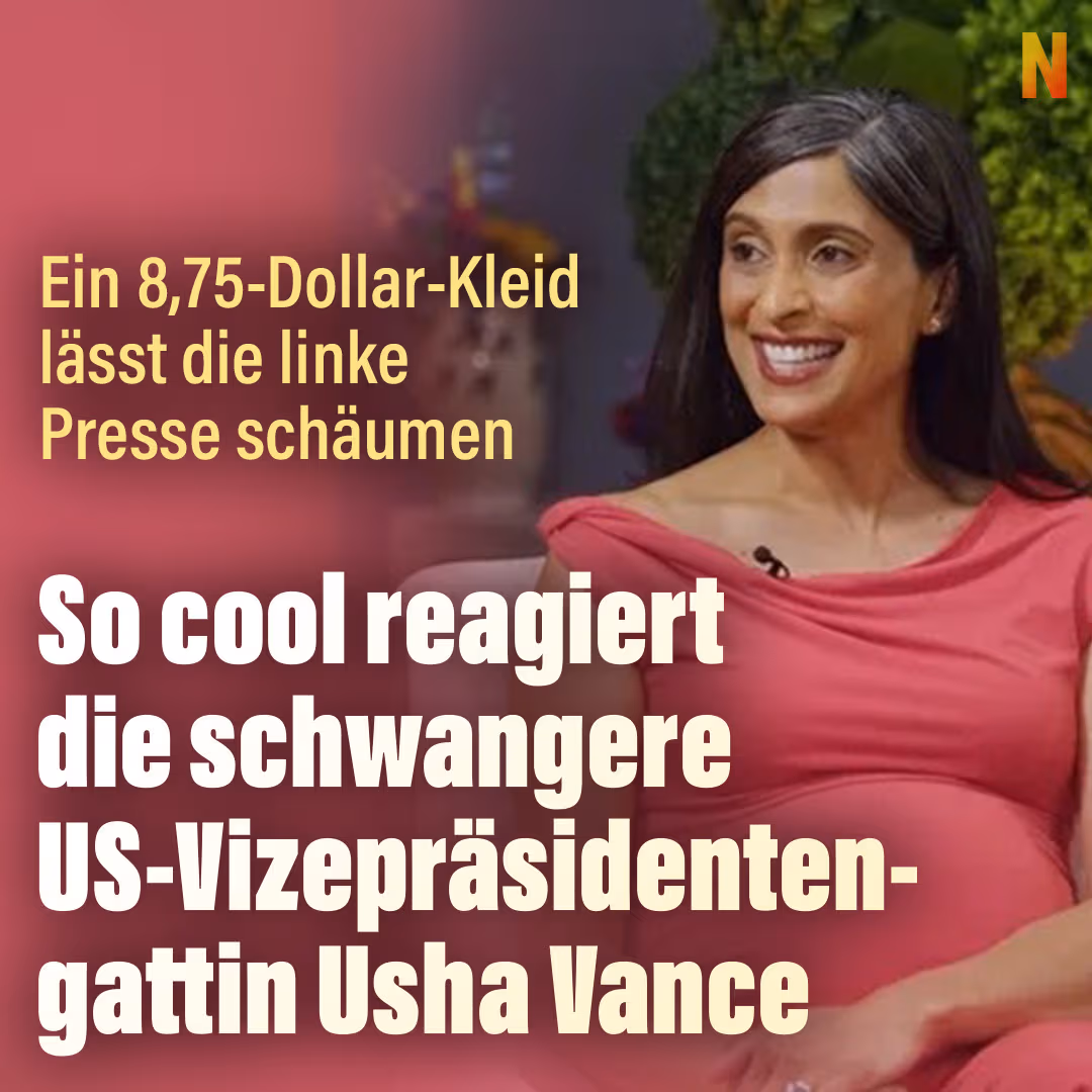 Ein 8,75-Dollar-Kleid lässt die linke Presse schäumen: So cool reagiert die schwangere US-Vizepräsidentengattin Usha Vance