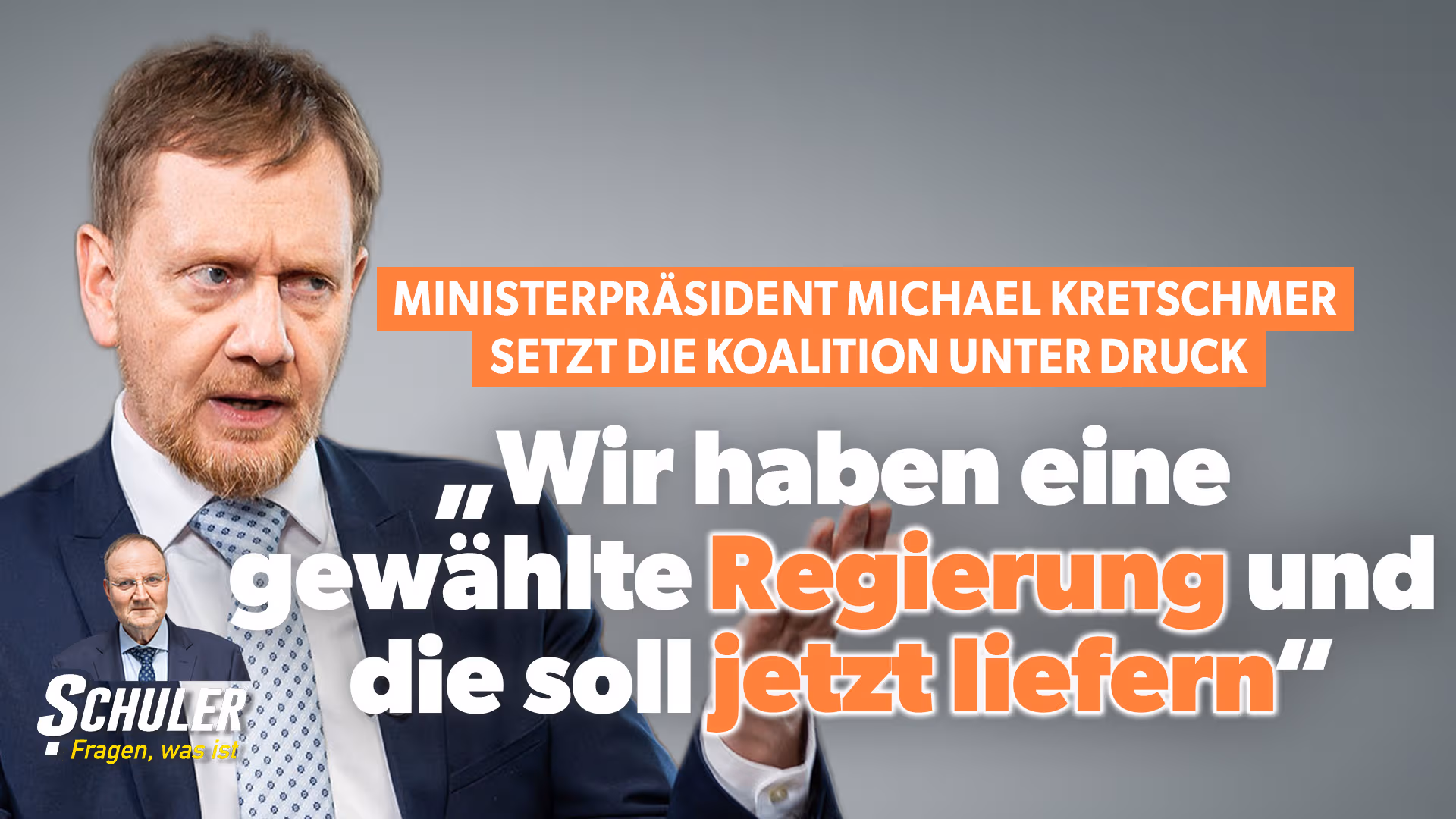 Ministerpräsident Michael Kretschmer setzt die Koalition unter Druck: „Wir haben eine gewählte Regierung und die soll jetzt liefern“
