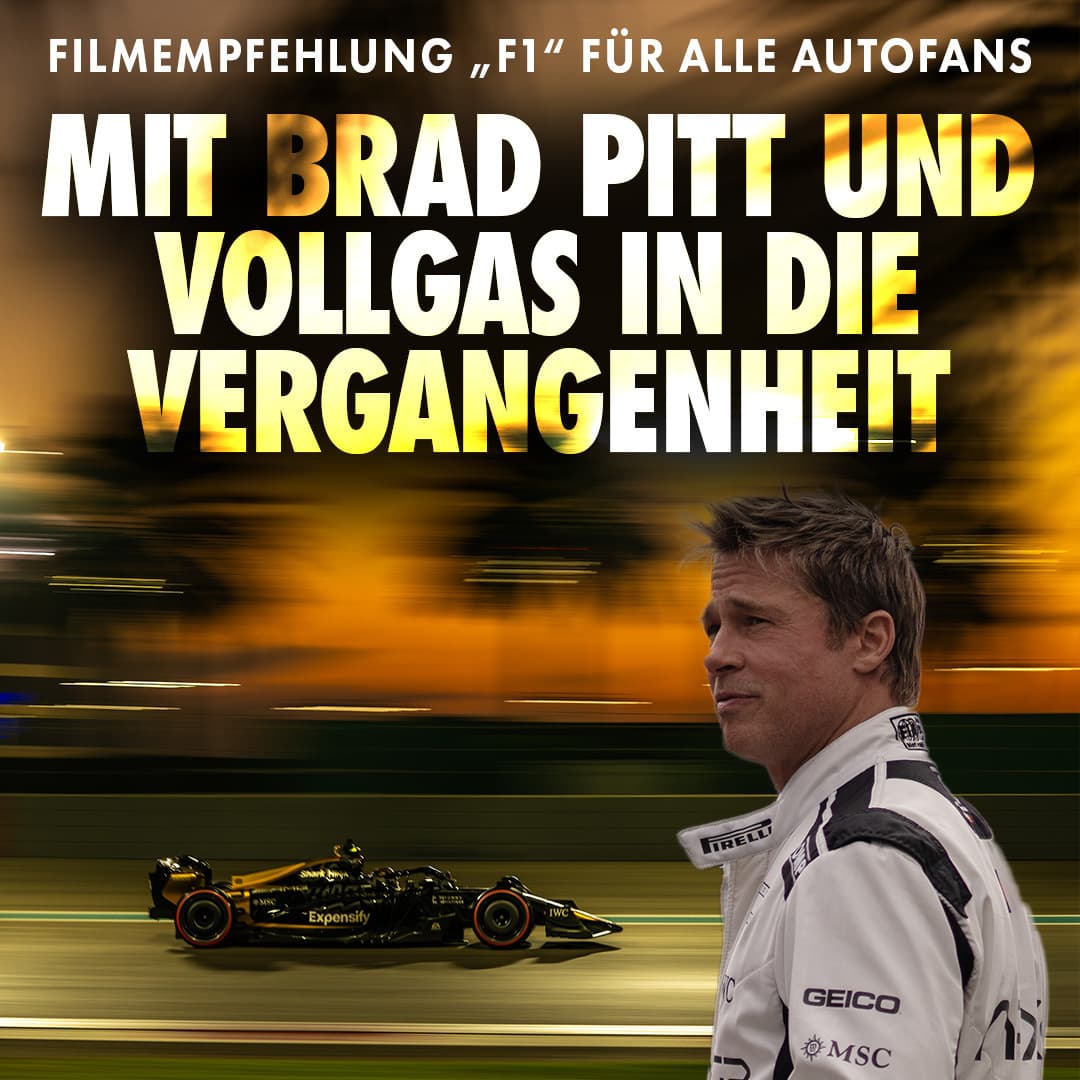 Filmempfehlung „F1“ für alle Autofans: Mit Brad Pitt und Vollgas in die Vergangenheit