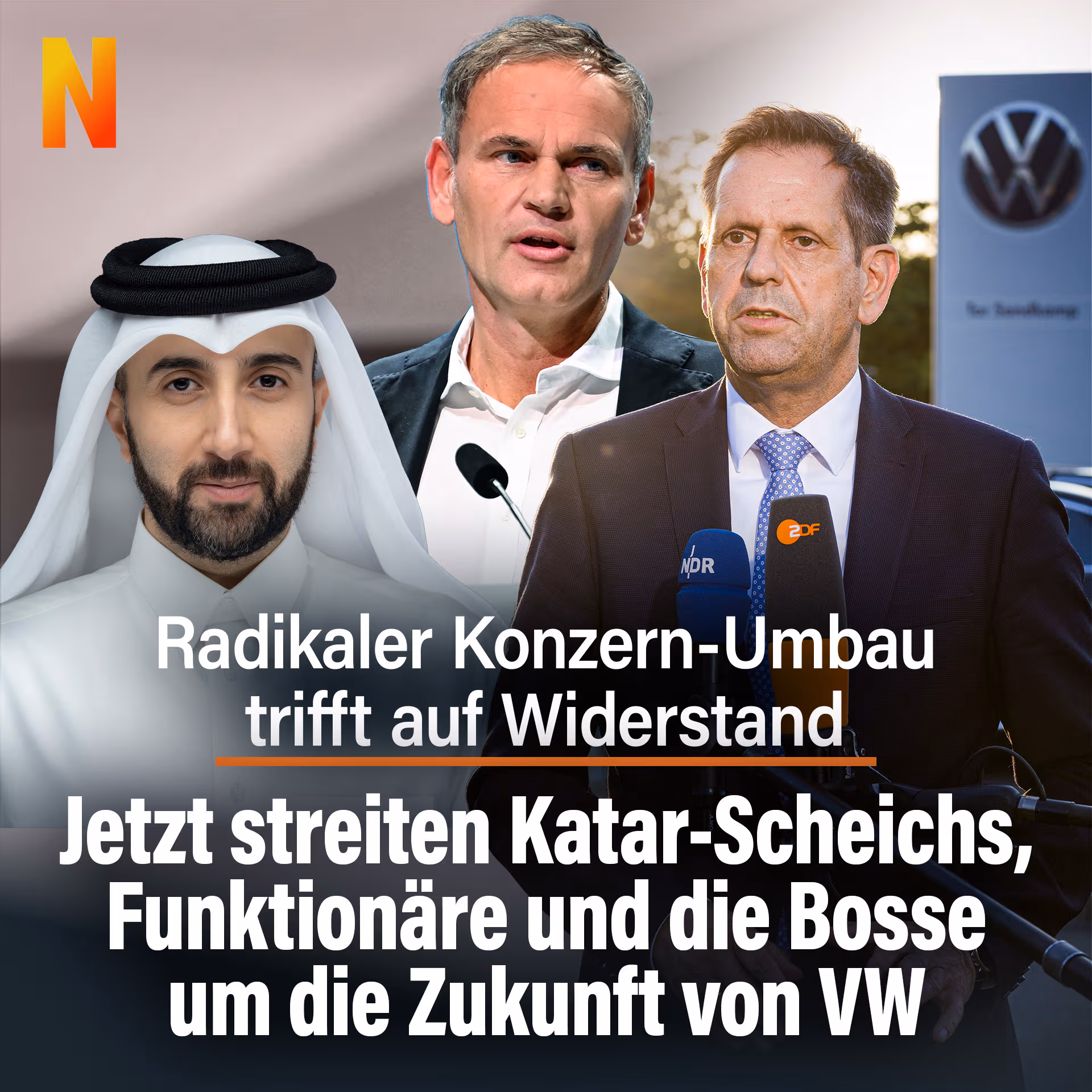Jetzt streiten Katar-Scheichs, Sozialisten und die Bosse um die Zukunft von VW