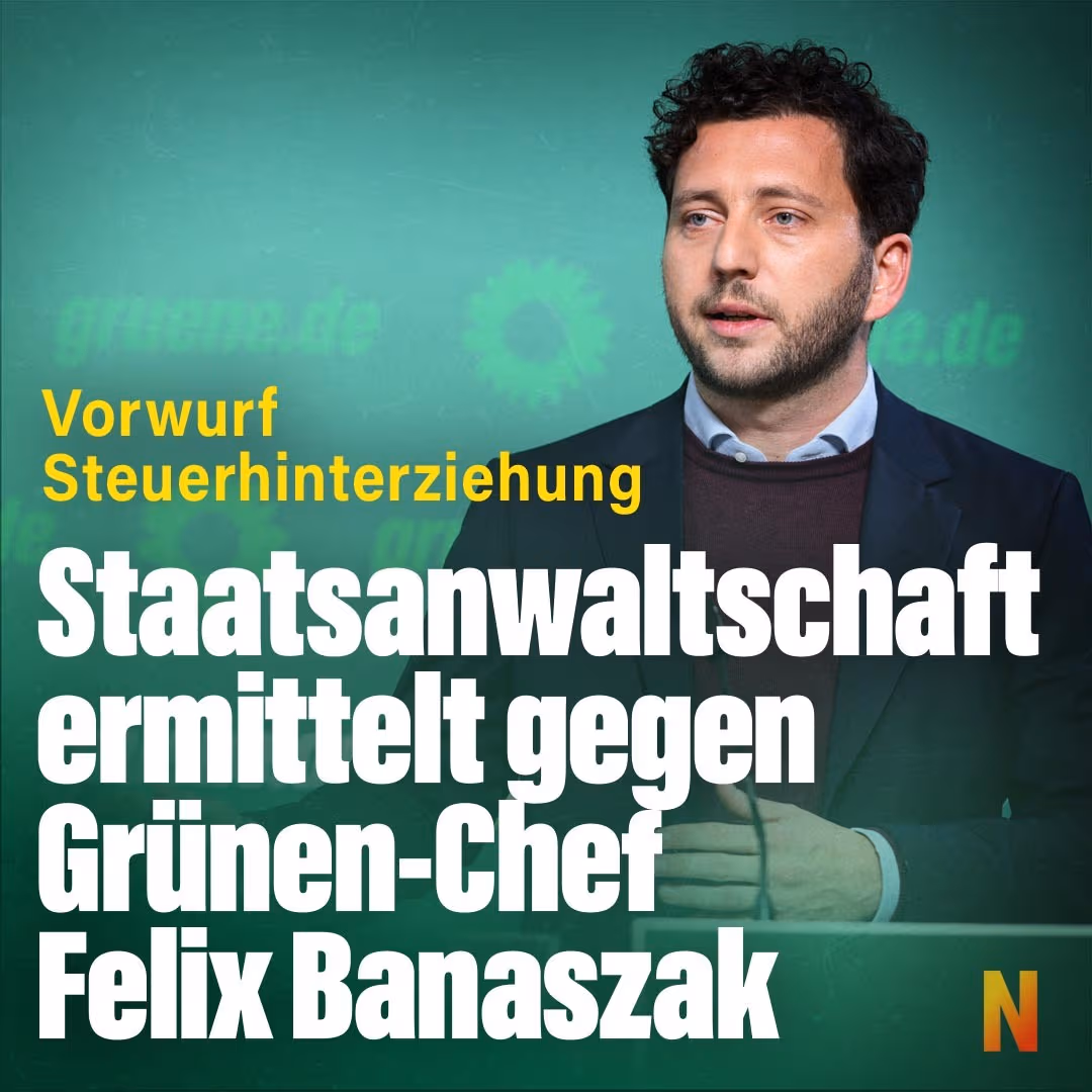 Vorwurf Steuerhinterziehung: Staatsanwaltschaft ermittelt gegen Grünen-Chef Felix Banaszak