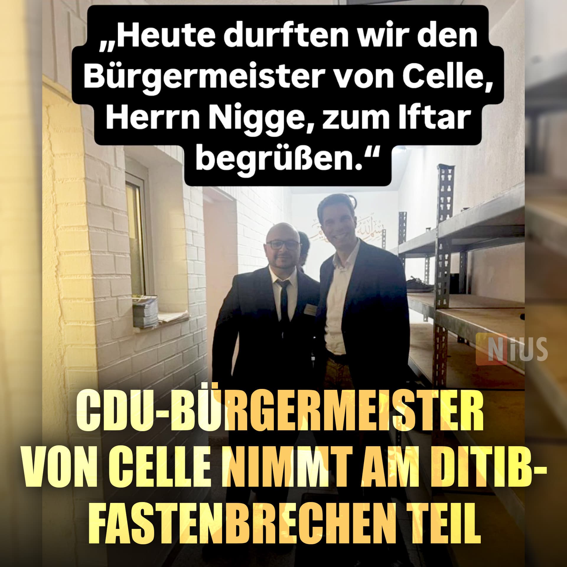 CDU-Bürgermeister von Celle nimmt am Ditib-Fastenbrechen teil