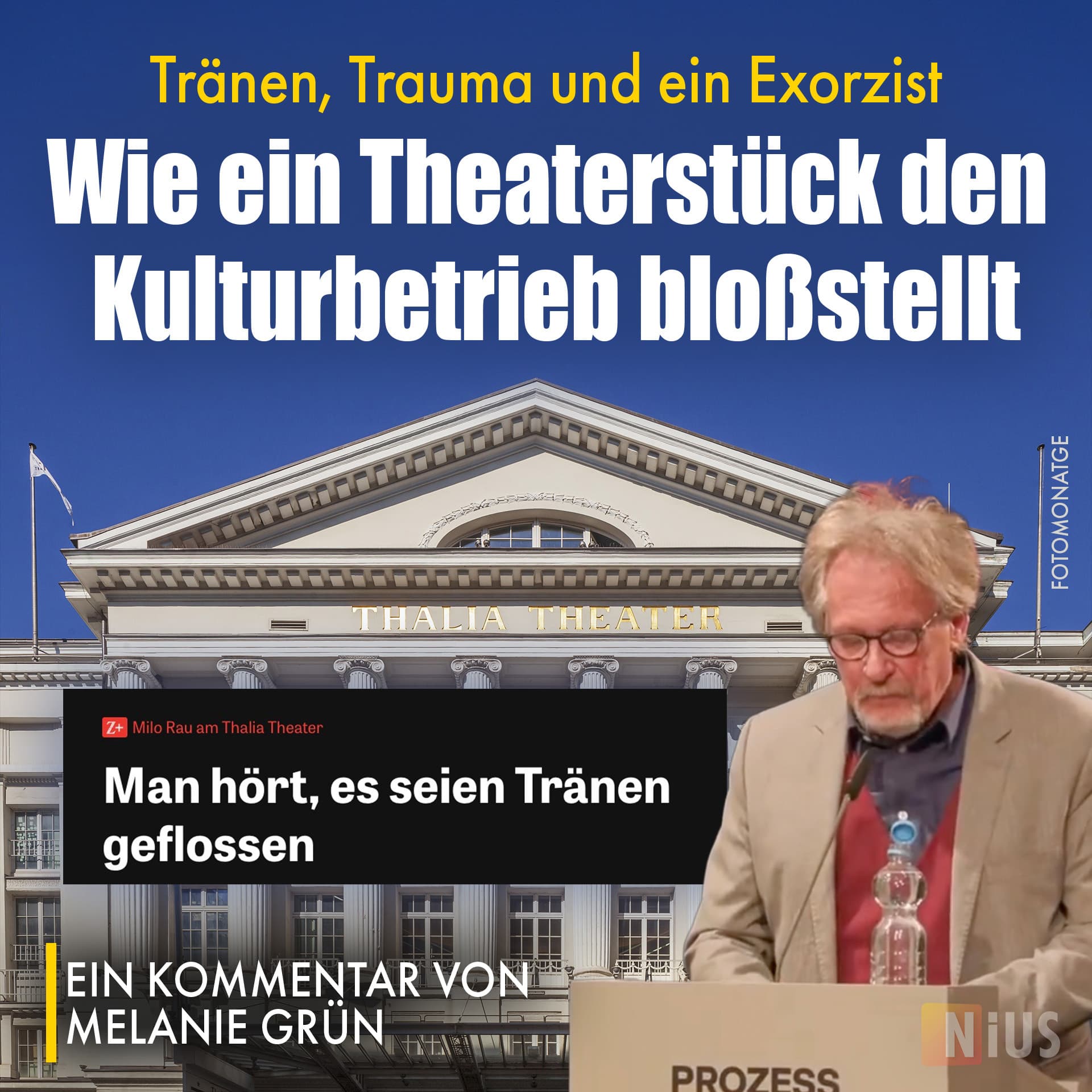 Tränen, Trauma und ein Exorzist: Wie ein Theaterstück den Kulturbetrieb bloßstellt
