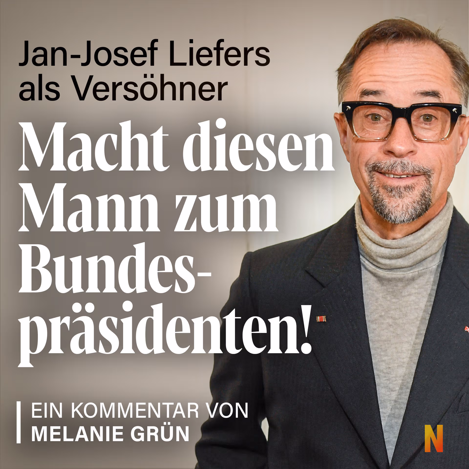 Jan Josef Liefers als Versöhner: Macht diesen Mann zum Bundespräsidenten!