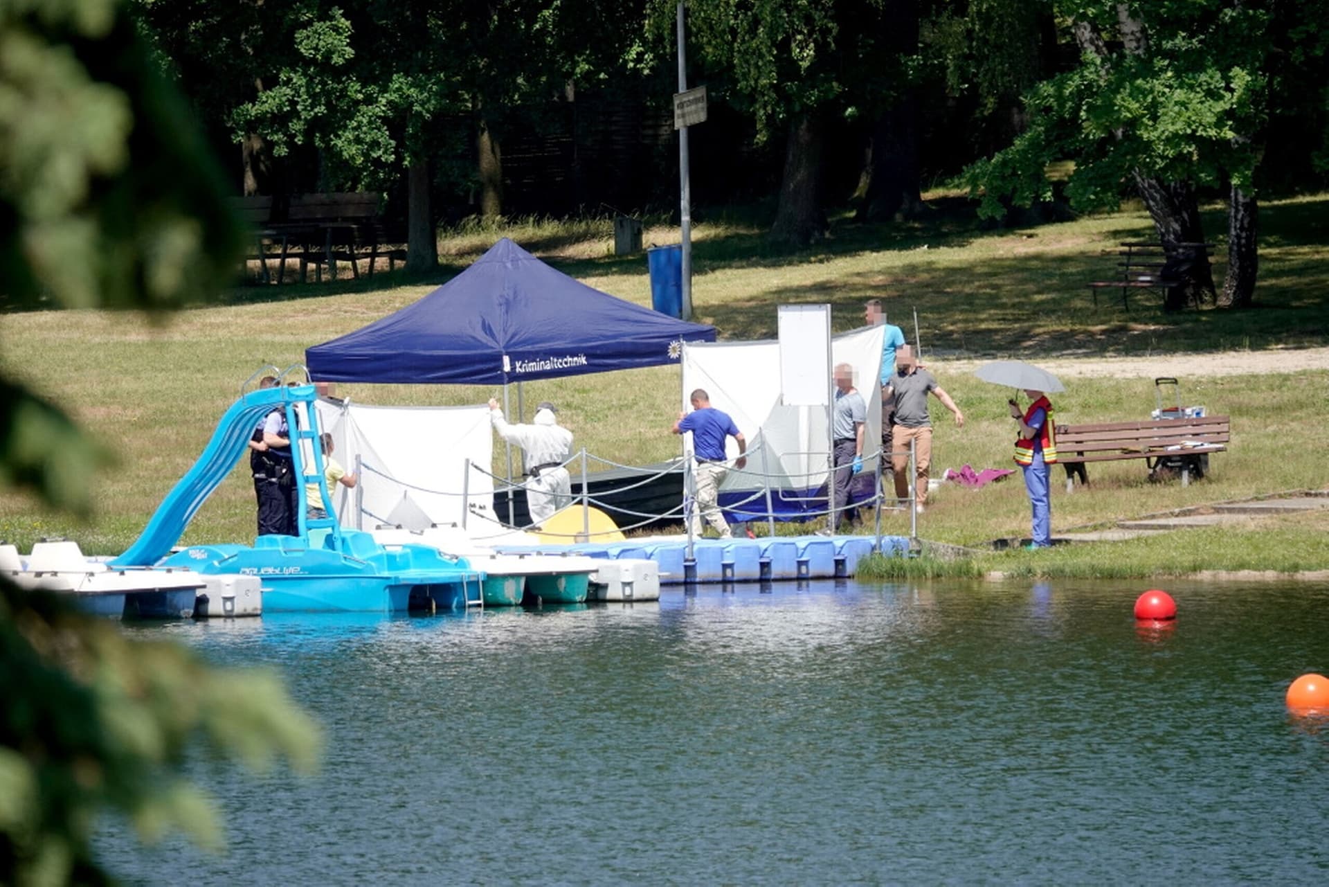 Toter in Chemnitzer Stausee entdeckt: Polizei schließt Straftat nicht aus
