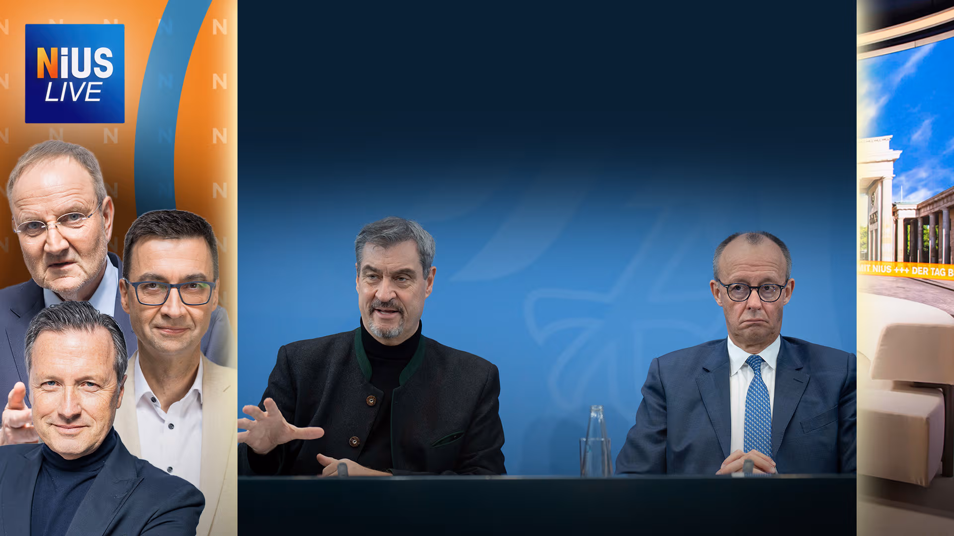 NIUS Live am Donnerstag: Steuer-Showdown zwischen Merz und Söder